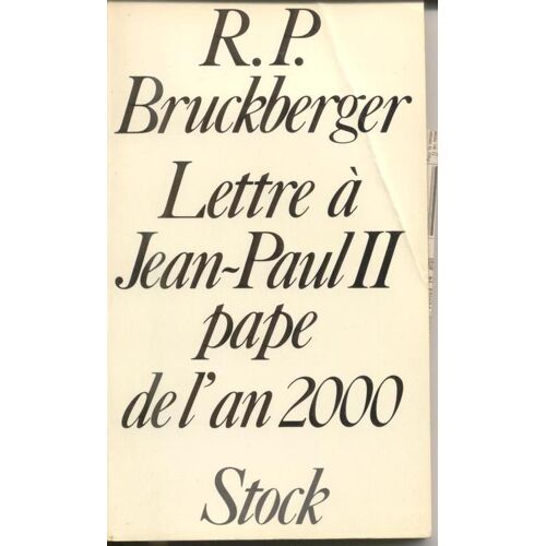 Lettre A Jean Paul Ii Pape De L'an 2000