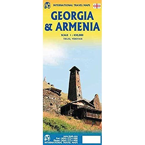 Armenia And Georgia (Caucasus) Travel Map With City Plans