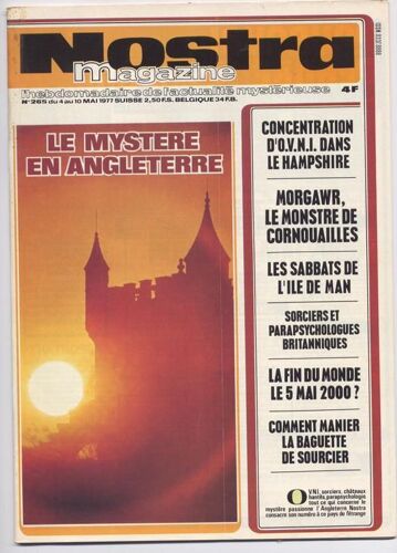 Nostra Magazine  N° 265 : Le Mystere En Angleterre