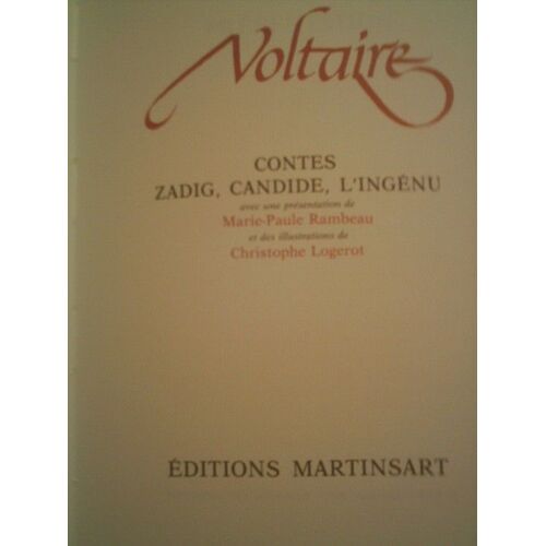 Des Idées Et Des Hommes - N° 7 - Contes - Zadig, Candide, L'ingénu