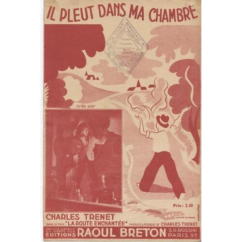 C. Trenet - Il Pleut Dans Ma Chambre (Film La Route Enchantée) - 1942