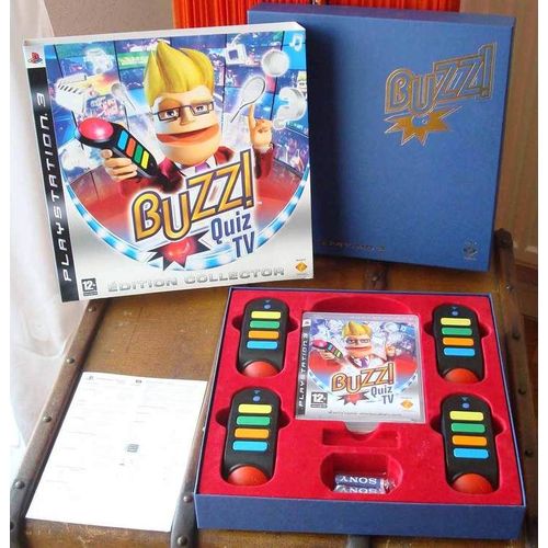 Buzz Quizz Tv + Buzzers Sans Fil PS3