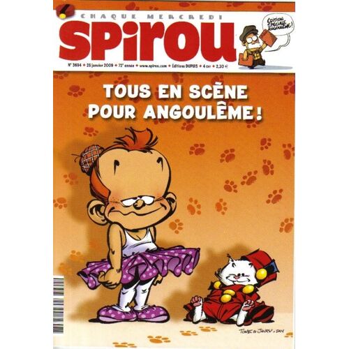 Spirou  N° 3694 : Tous En Scène Pour Angoulême !