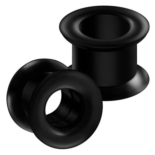 Tube Tunnel Ecarteur Oreille Silicone Flexible Double Flared 12 Mm Plug Piercing