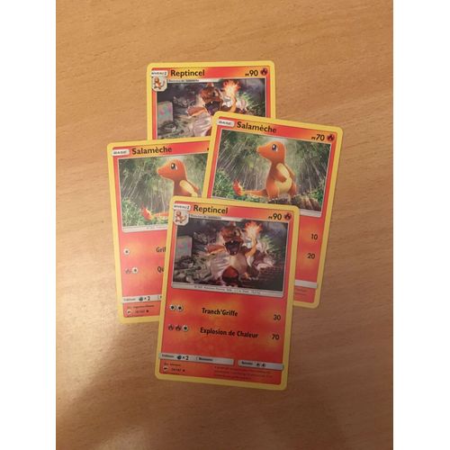 (1971) 2x Salamèche + 2x Reptincel (Pokemon)