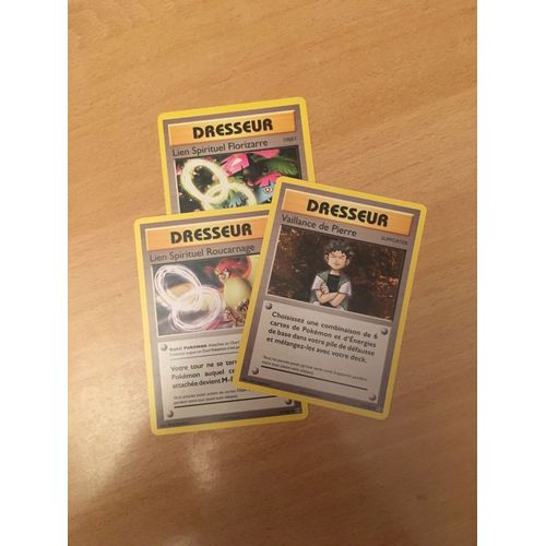 (1941) Lien Spirituel Florizarre + Lien Spirituelle Roucarnage + Vaillance De Pierre (Pokemon)