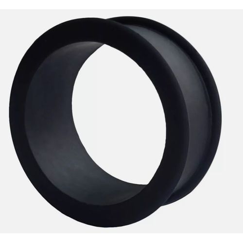 Vis Tube Plug Tunnel Ecarteur Oreille 20mm Acier Inoxydable Noir Piercing