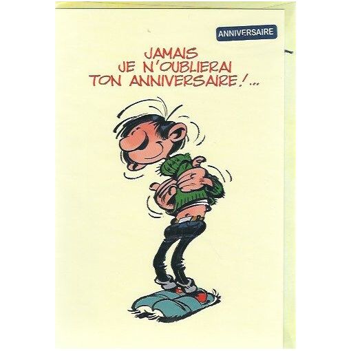 Gaston Lagaffe Geburtstagskarte – Humorvoll, Mit Umschlag, 12x17 Cm