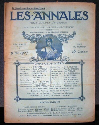 Les Annales Politiques Et Litteraires  N° 1250 : Le Cabaret Ramponneau