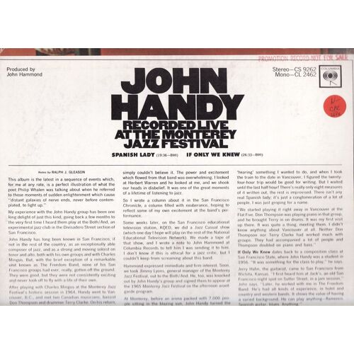 Recorded Live At The Monterey Jazz Festival