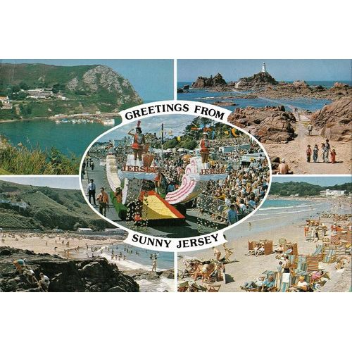 Carte Postale, Jersey, Vues Multiples - Oblitération 1977
