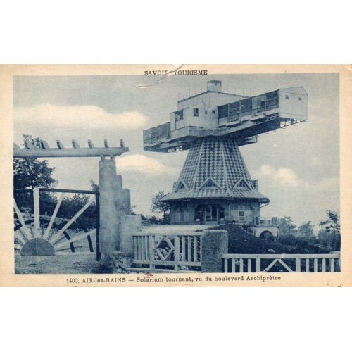 Carte Postale Ancienne - 1400 - Aix Les Bains - Solarium Tournant, Vu Du Boulevard Archiprêtre