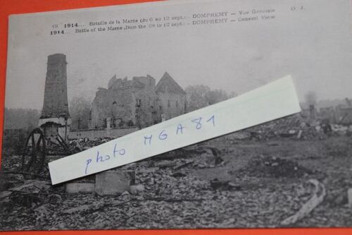 Carte Postale 19. 1914 Bataille De La Marne (Du 6 Au 12 Sept.) - Dompremy - Vue Générale