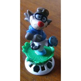 Chat Bleu Masqué Football - Figurine Kinder