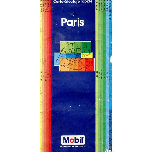 Carte Routière - Mobil - Paris
