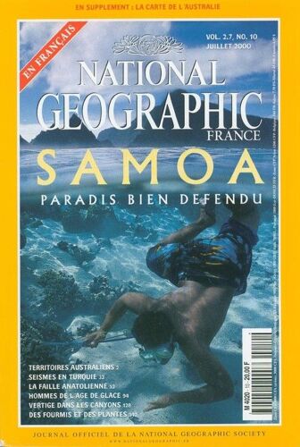 National Geographic N° 2.7-10 : Samoa Paradis Bien Défendu