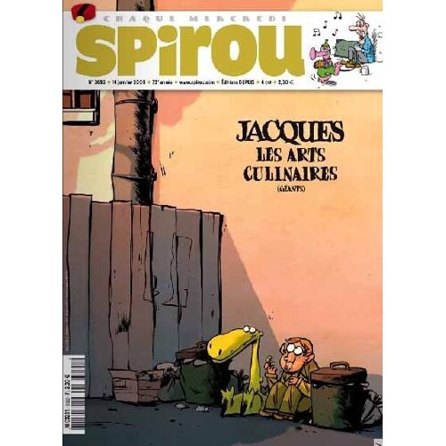 Spirou  N° 3692 : Jacques. Les Arts Culinaires (Géants).