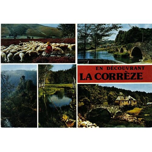Carte Postale, France, Corrèze ( 19 ), Vues Multiples
