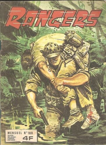 Rangers ( Mensuel )  N° 188 : " Comic Pocket " En Noir & Blanc Contenant Des Bandes Dessinées De Guerre