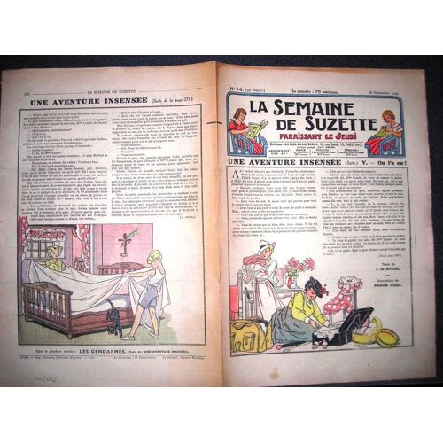 La Semaine De Suzette  N° 44 : Une Aventure Insensé
