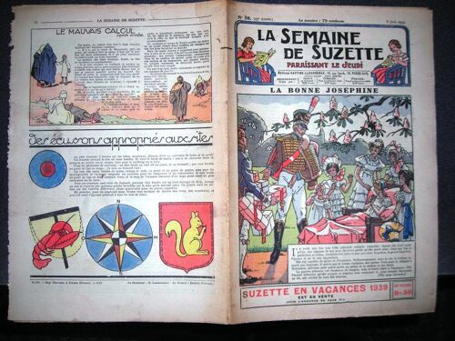 La Semaine De Suzette  N° 28 : La Bonne Joséphine   Saint Colomban Et Les Écureuils