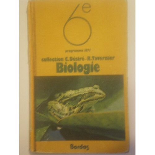 Biologie 6ème Programme 1977