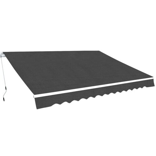 Auvent Pliable Manuel 500 Cm Anthracite Vidaxl