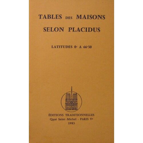 Tables Des Maisons Selon Placidus