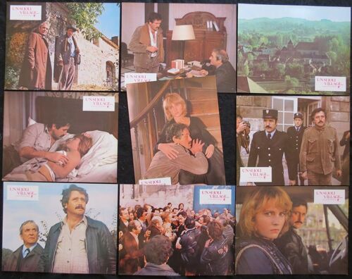 Un Si Joli Village * Etienne Perier - Film 1978 - 9 Photos Originales D'exploitation De Cin?ma - Chaque Petite Affiche De 21x27 Cm * Victor Lanoux ; Jean Carmet ; Valerie Mairesse, Gerard Jugnot