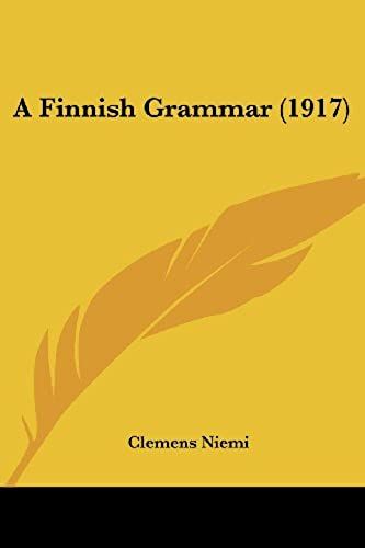 A Finnish Grammar (1917)