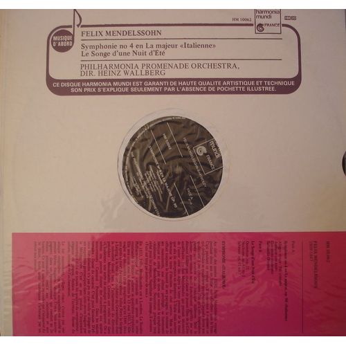 Symphonie  N°4 En La Majeur "Italienne", Le Songe D'une Nuit D'été