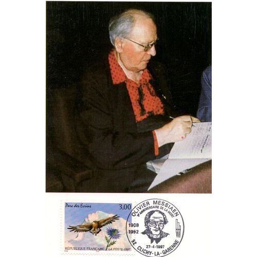 Carte Philatélique 5e Anniversaire De La Mort D'olivier Messiaen - Australie Mai 1988