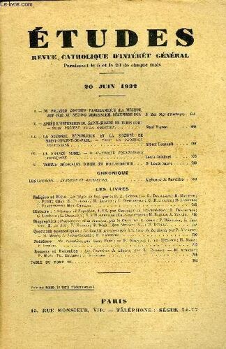 Etudes Tome 211 N° 12 - Du Premier Congrès Panislamique (La Mecque, Juin 1926) Au Second Empire (Jérusalem, Décembre 1931) Par S. Exc. Mgre D Herbigny, Après L Ostension Du Saint Suaire De Turin Par(...)
