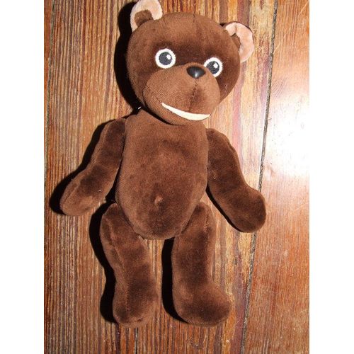 Ours Brun Ajena Doudou Marron Pomme D'api 1999 Peluche De 25 Cms
