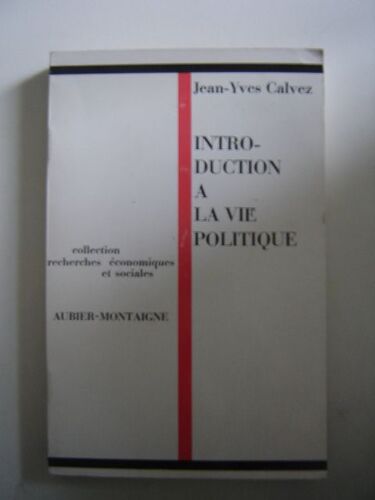 Introduction A La Vie Politique .