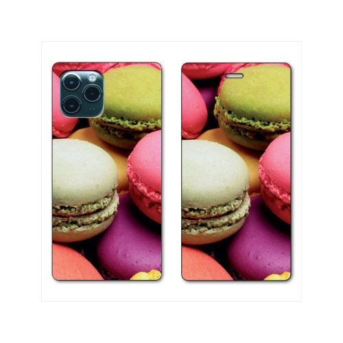 Housse Cuir Portefeuille Pour Iphone 11 Pro Max (6,5) Macaron