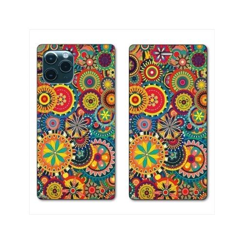Housse Cuir Portefeuille Pour Huawei P40 Pro Psychedelic Roue