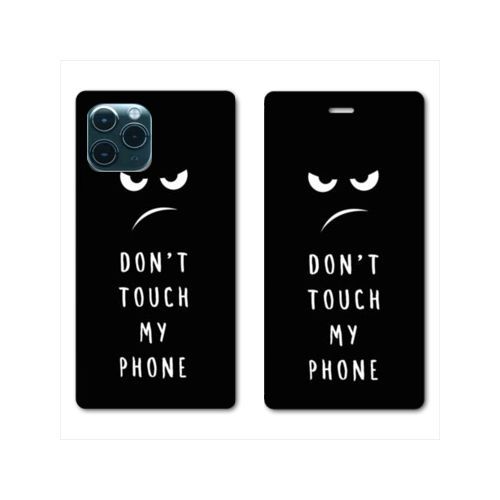 Housse Cuir Portefeuille Pour Iphone 11 Pro (5,8) Humour Don't Touch
