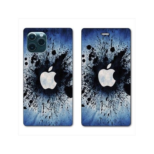 Housse Cuir Portefeuille Pour Iphone 11 (6,1) Pomme Éclaboussure