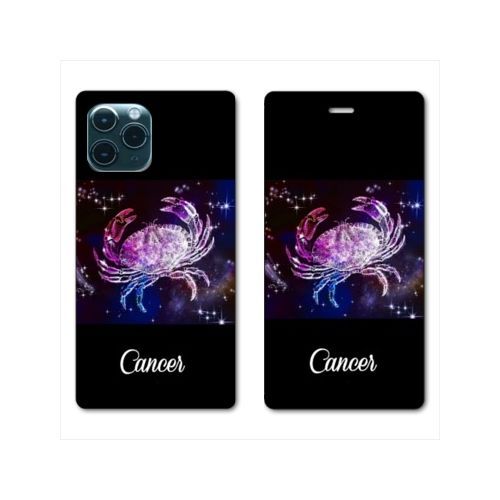 Housse Cuir Portefeuille Pour Huawei P40 Signe Zodiaque 2 Cancer
