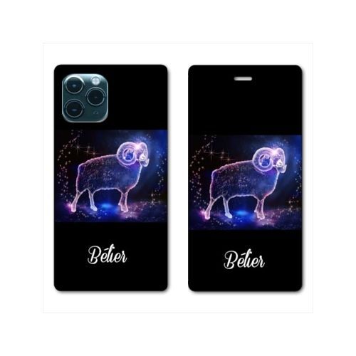 Housse Cuir Portefeuille Pour Iphone 11 Pro (5,8) Signe Zodiaque Bélier2