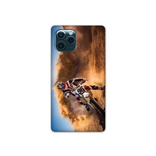 Coque Renforcée Pour Iphone 11 Pro (5,8) Moto Cross Blanc