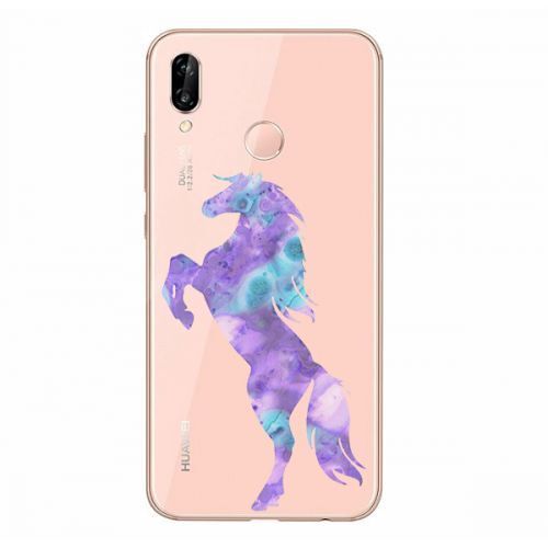 Coque Transparente Pour Samsung Galaxy A20e Cheval Encre