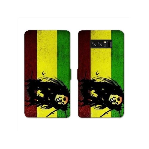 Housse Cuir Portefeuille Pour Samsung Galaxy S10 Bob Marley