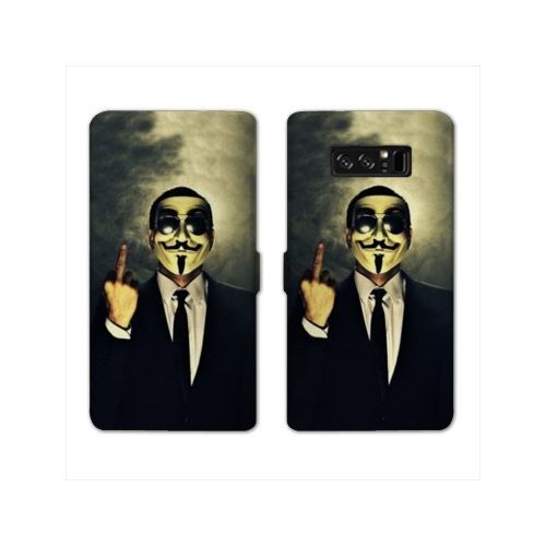 Housse Cuir Portefeuille Pour Samsung Galaxy S10 Anonymous