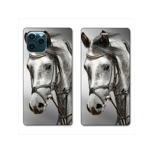 Housse Cuir Portefeuille Pour Iphone 11 Pro (5,8) Cheval