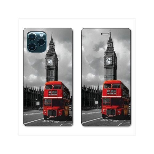 Housse Cuir Portefeuille Pour Iphone 11 Pro Max (6,5) Angleterre London Bus