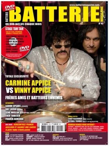Batterie Magazine  N° 45 : Carmine Appice Vs Vinny Appice