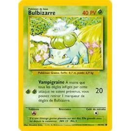 Carte Pokemon  - N°44/102 - Bulbizarre- Série 2 - 1996-1998