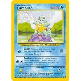 Carte Pokemon  - N°63/102 - Carapuce - Série 2 - 1996-1998
